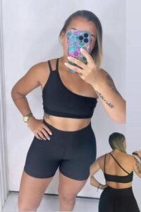 Conjunto short lateral sem bojo