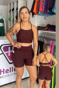 Conjuntos short sem bojo com bolso