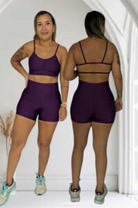Conjunto short sem bojo Alça