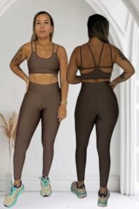 Conjunto calça bojo Fitness