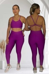 Conjunto calça zero transp Trança