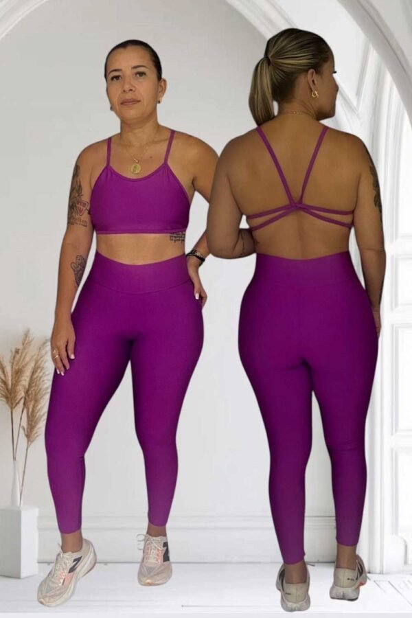 Conjunto calça zero transp Trança