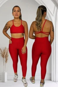 Conjunto calça zero transp trança