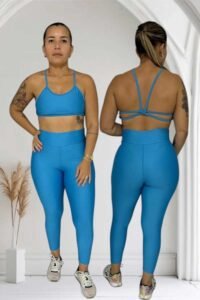 Conjunto calça zero transp trança