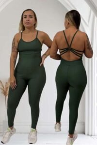 Macacão longo suplex Samia